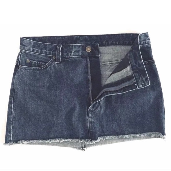 Free People | Beat Of The Music Mini Denim Skirt Size 6 - Picture 5 of 8